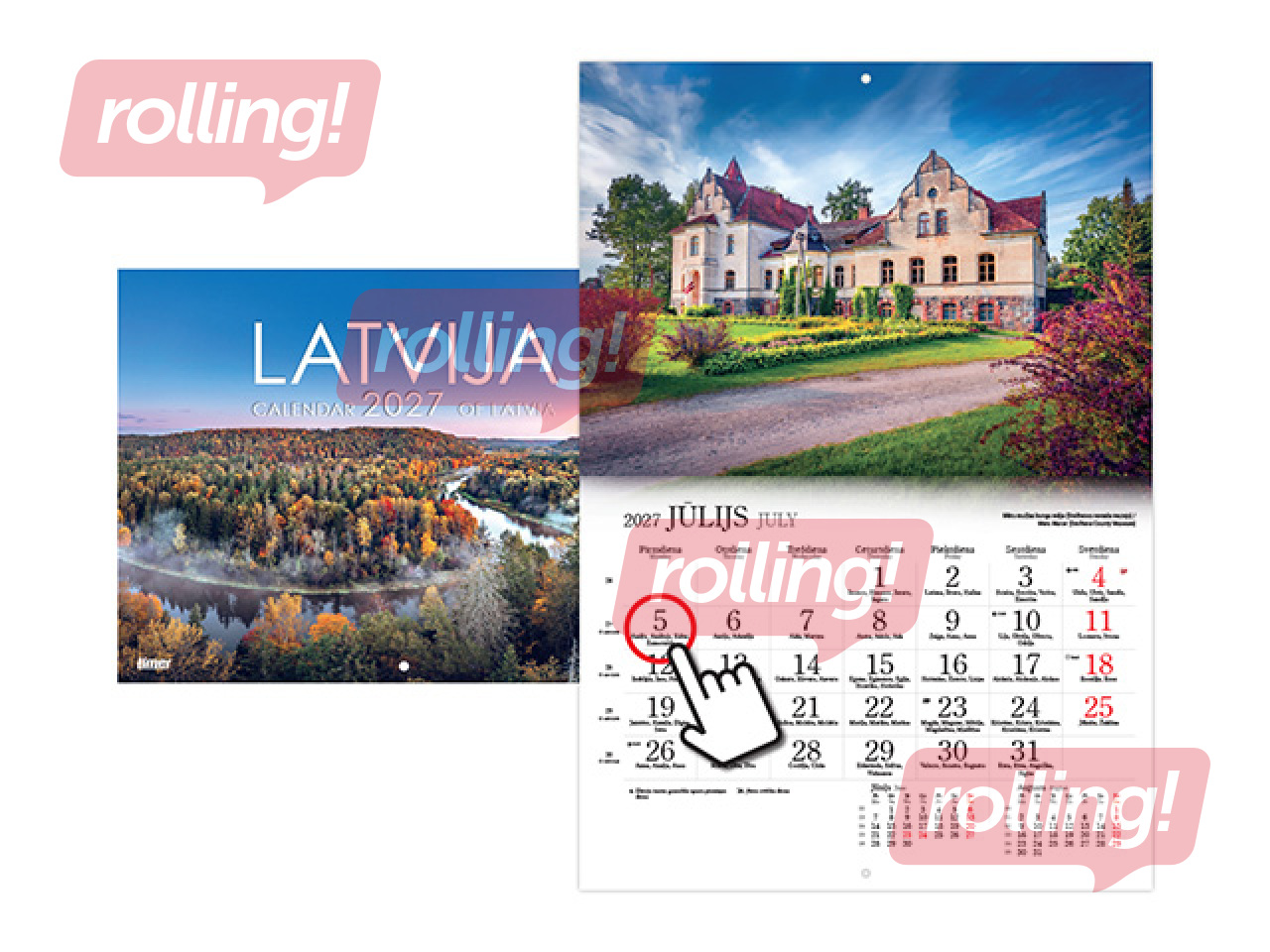 Sienas kalendārs, Latvija 2027