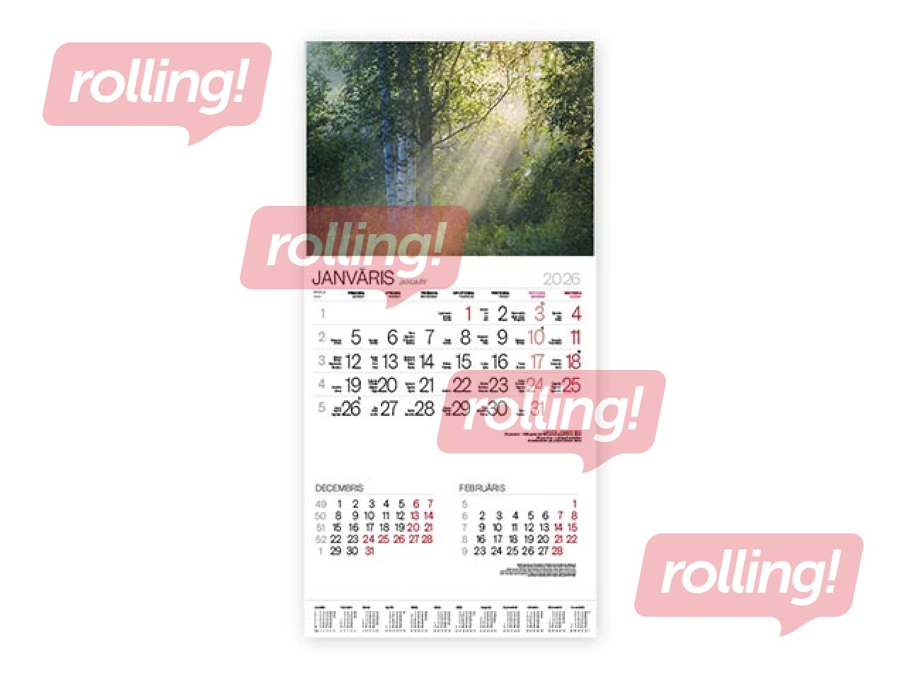 Sienas kalendārs Bonus Nr.8