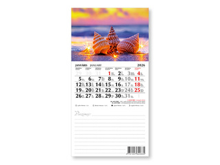 Calendar with magnetic base, No.1