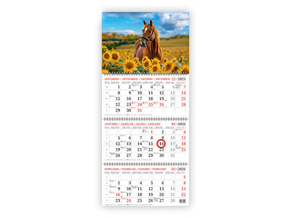 Sienas kalendārs Baltic, Zirgs, 2026