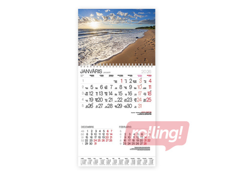 Sienas kalendārs Bonus ar spirāli Nr.4