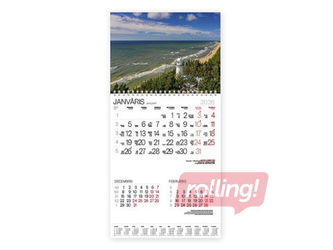 Wall calendar Bonus with spiral Nr.16