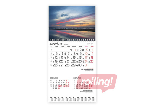 Sienas kalendārs Bonus ar spirāli Nr.17