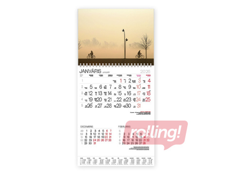 Sienas kalendārs Bonus ar spirāli Nr.18, 2026