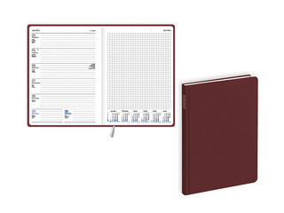 Skolotāja dienasgrāmata Pieturpunkts, A5, bordo