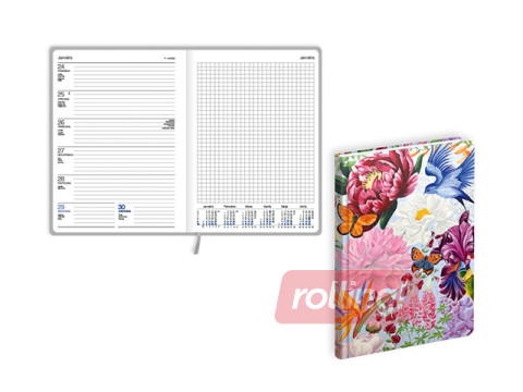 Skolotāja dienasgrāmata Pieturpunkts, A5, Flora