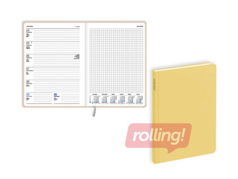 Skolotāja dienasgrāmata Pieturpunkts, A5, dzeltena