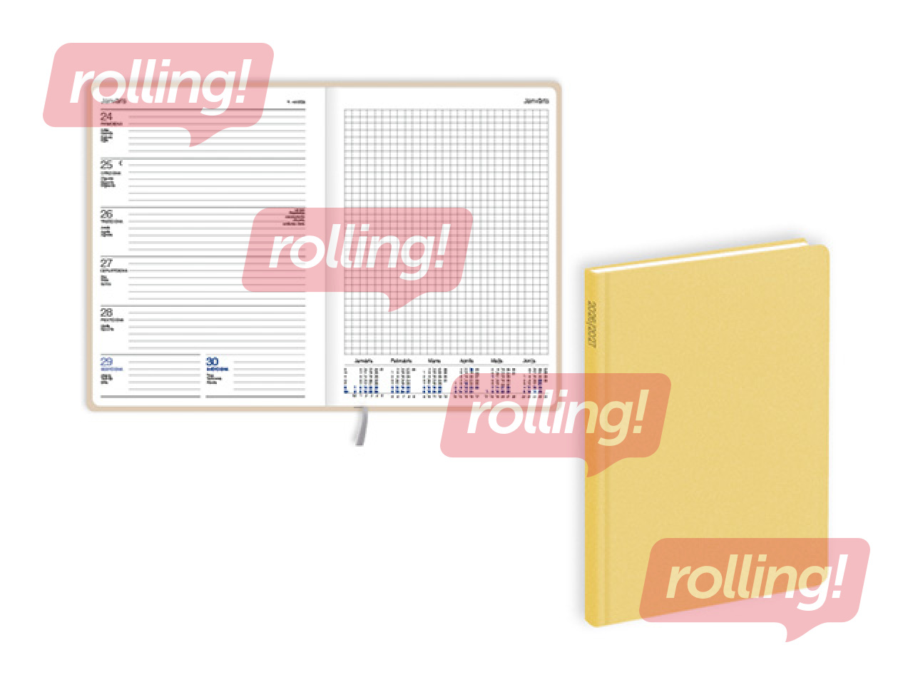 Skolotāja dienasgrāmata Pieturpunkts, A5, dzeltena