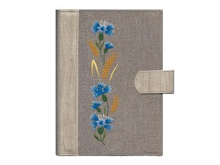 Skolotāja dienasgrāmata Embroidery, Linen Rudzupuķe, A5