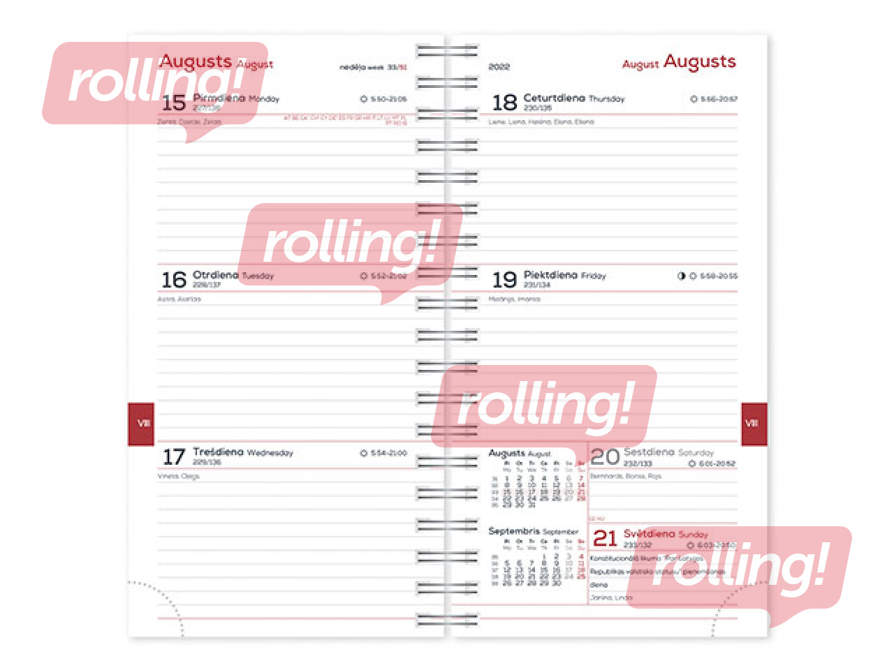 Satura bloks skolēnu dienasgrāmatai Midi 