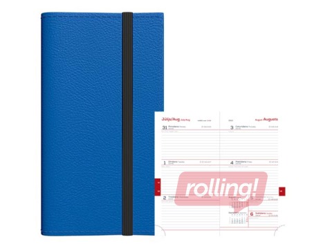 Ежедневники для школьников, 10.-12. кл., Midi Flex, 90x167 mm,синий