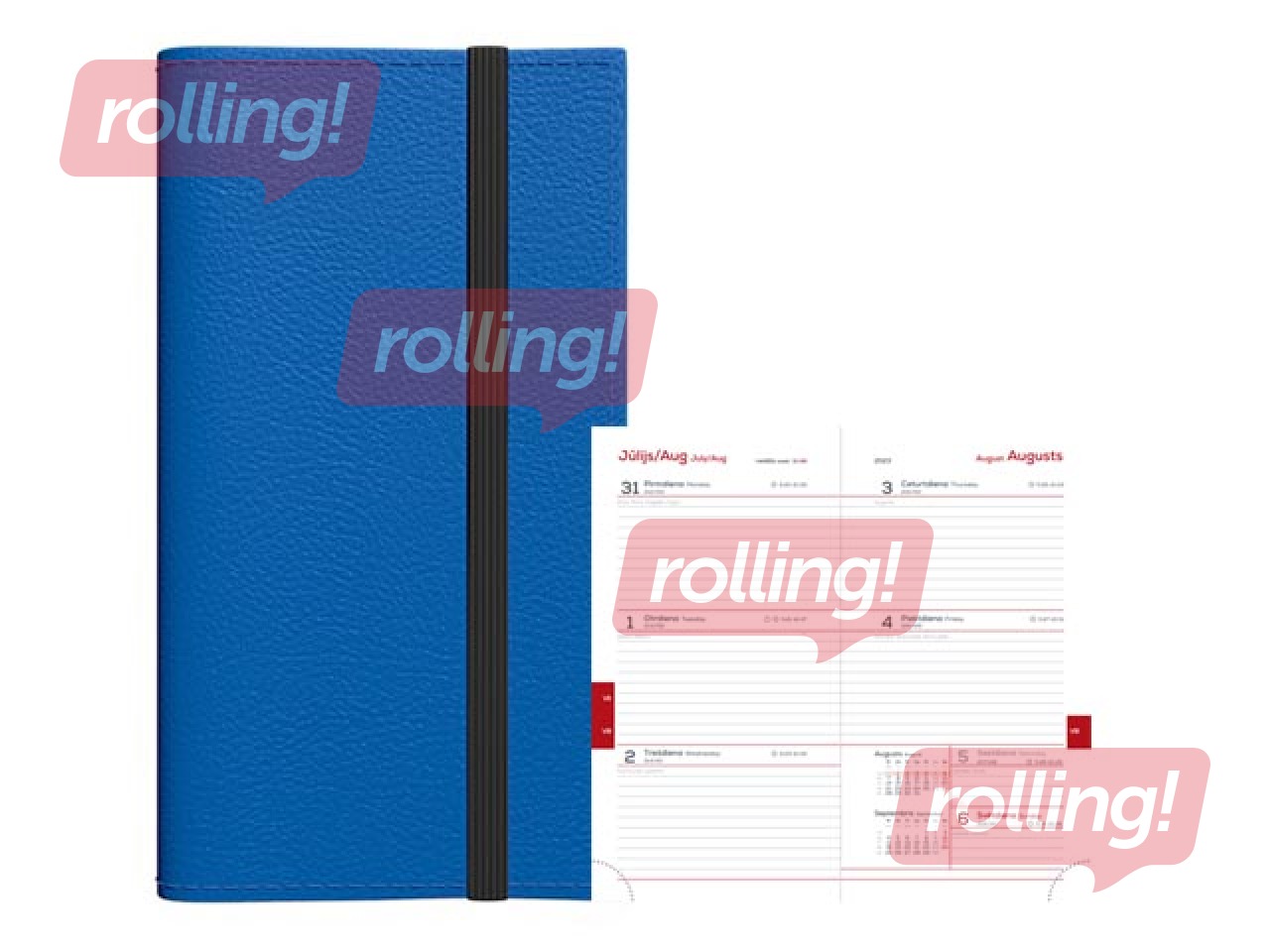 Ежедневники для школьников, 10.-12. кл., Midi Flex, 90x167 mm,синий