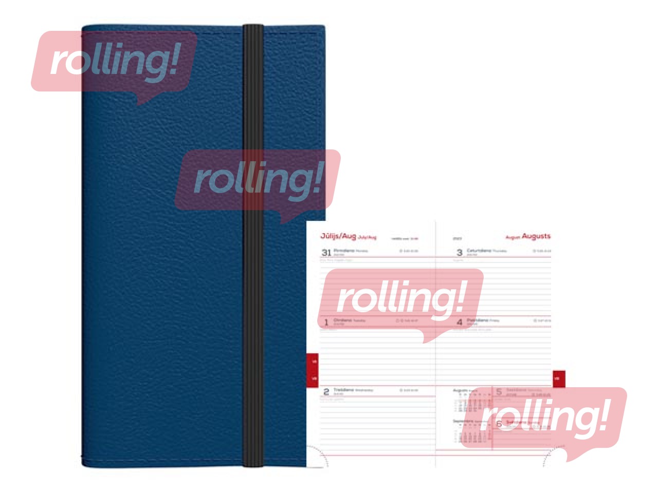Student Diary, 1.-12. grade, Midi Flex, 90x167 mm, dark blue