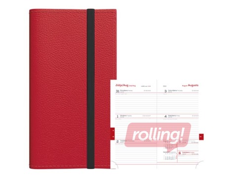 Skolēnu dienasgrāmata, 10.-12. kl., Midi Flex, 90x167 mm, bordo