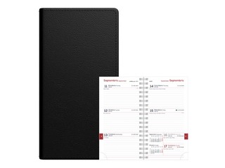 Student diary, grades 10-12, Midi Spirex, 100x170 mm, black