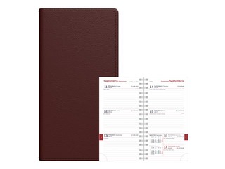 Student diary, grades 10-12, Midi Spirex, 100x170 mm, dark brown