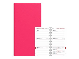 Student diary, grades 10-12, Midi Spirex, 100x170 mm, pink