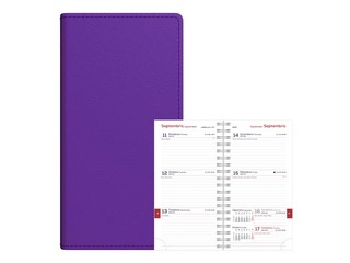 Student diary, grades 10-12, Midi Spirex, 100x170 mm, lilac