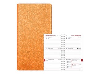 Skolēnu dienasgrāmata, 10.-12.kl., Midi Spirex, 100x170 mm, oranžs