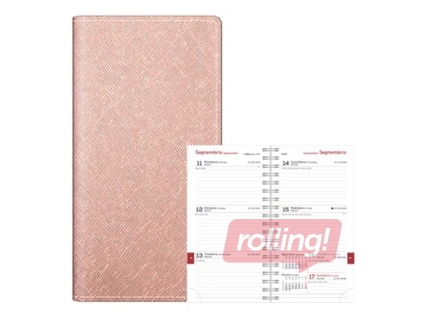 Skolēnu dienasgrāmata, 10.-12.kl., Midi Spirex, 100x170 mm, bēšs