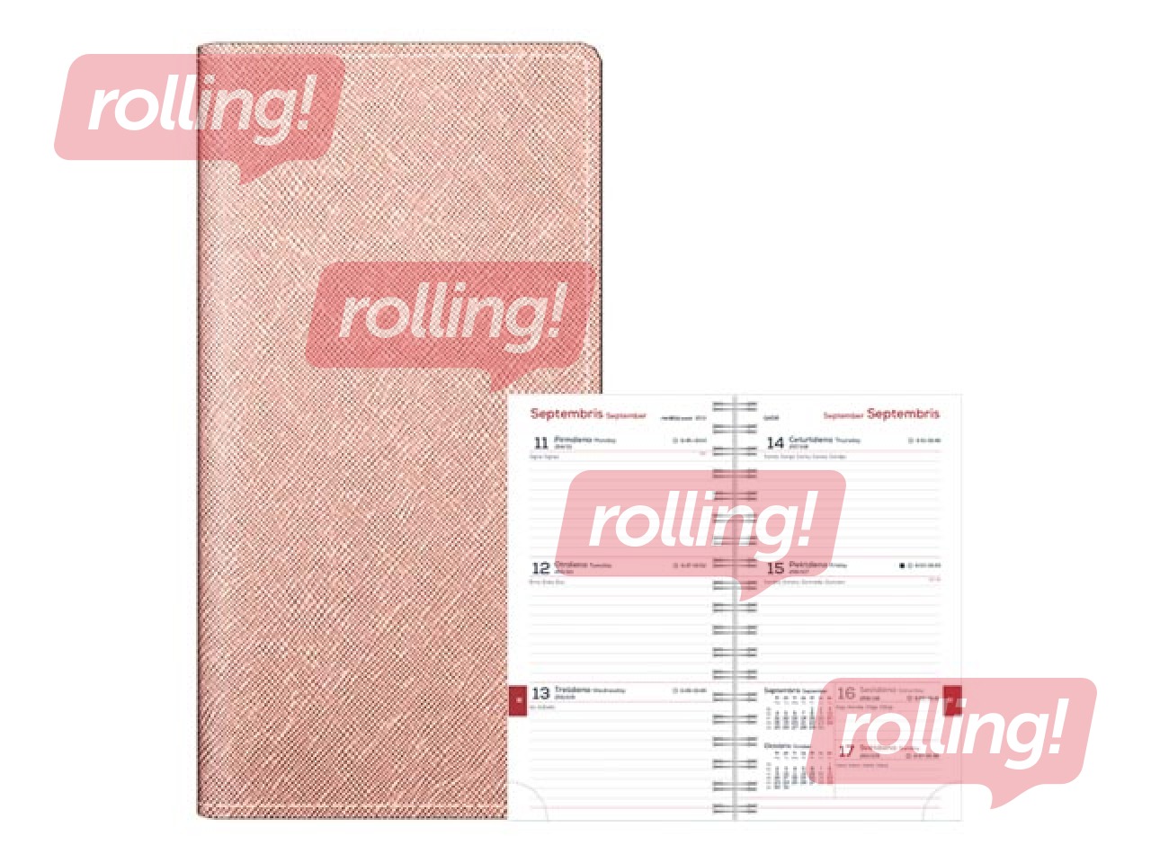 Skolēnu dienasgrāmata, 10.-12.kl., Midi Spirex, 100x170 mm, bēšs