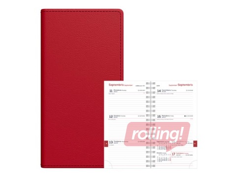 Student diary, grades 10-12, Midi Spirex, 100x170 mm, burgundy