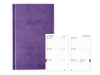 Student Diary, 10.-12. grade, dark lilac