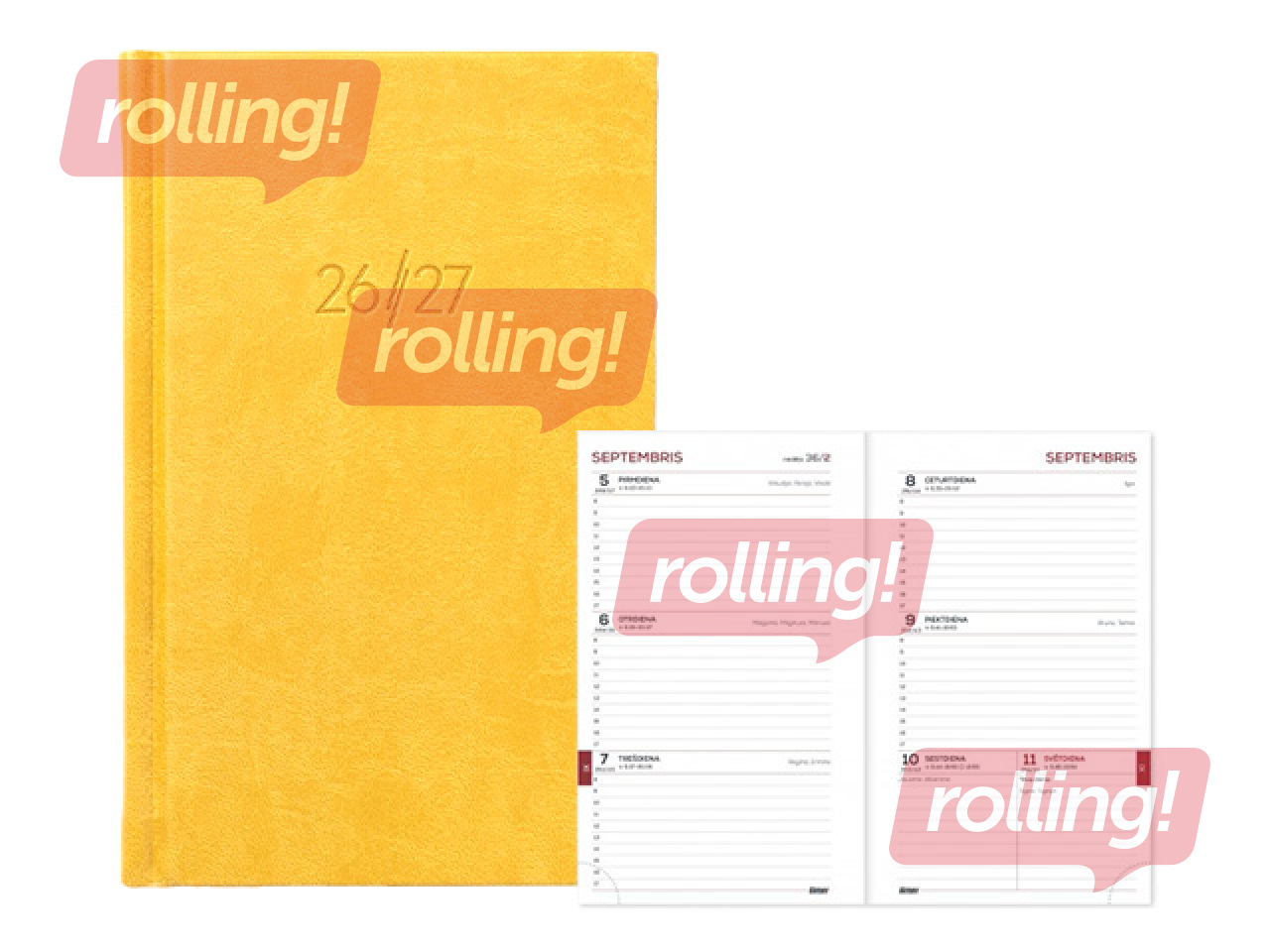 Student Diary, 10.-12. grade, Student, yellow