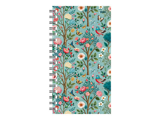 Skolēnu dienasgrāmata, 10.-12.kl., Midi Spiral Design, 97x168 mm, Rose Garden