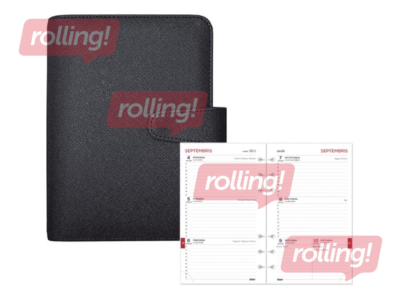 Skolēnu dienasgrāmata, Student MIDI Timex, 140x190 mm, metāliski melna