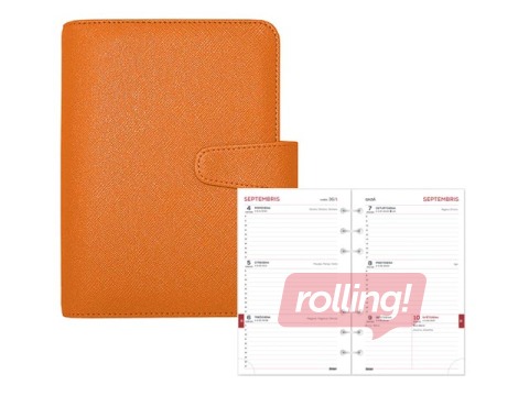 Õpilaspäevik MIDI Timex, 140x190 mm, metallik oranž