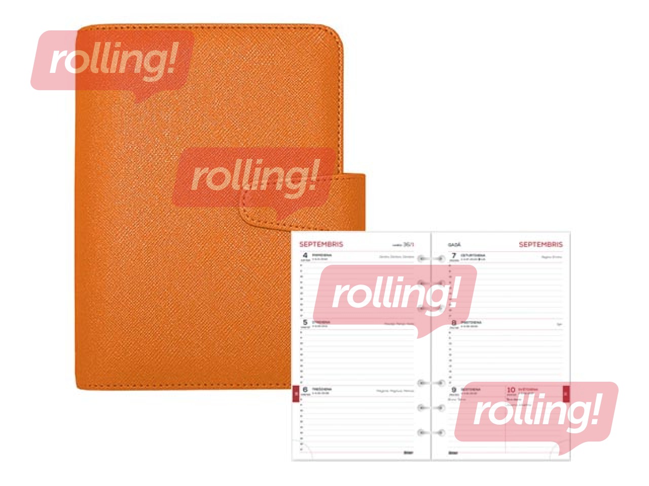 Õpilaspäevik MIDI Timex, 140x190 mm, metallik oranž