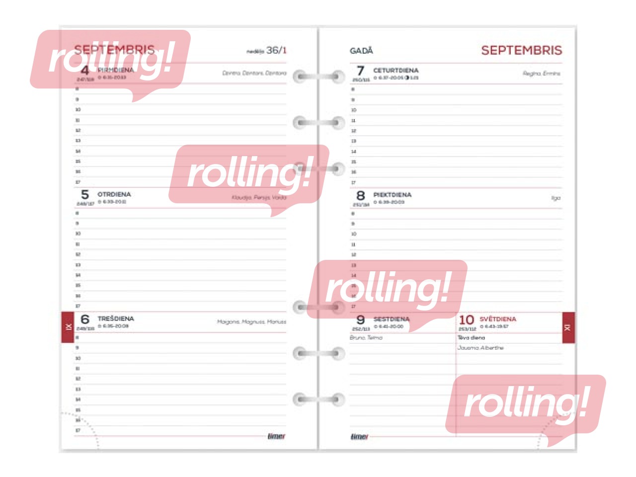 Skolēnu dienasgrāmata, Student MIDI Timex, 140x190 mm, metāliski oranža