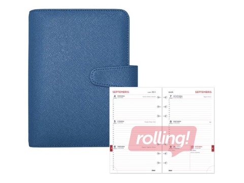 Õpilaspäevik MIDI Timex, 140x190 mm, metallic blue