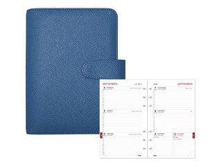 Õpilaspäevik MIDI Timex, 140x190 mm, metallic blue