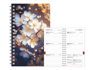 Дневник ученика, 10-12 класс, Student Spiral дизайн, 115х177 мм, Spring Flowers