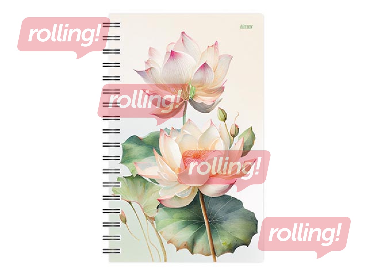 Skolēnu dienasgrāmata, 10.-12.kl., Student Spiral design, 115x177 mm, Lotus