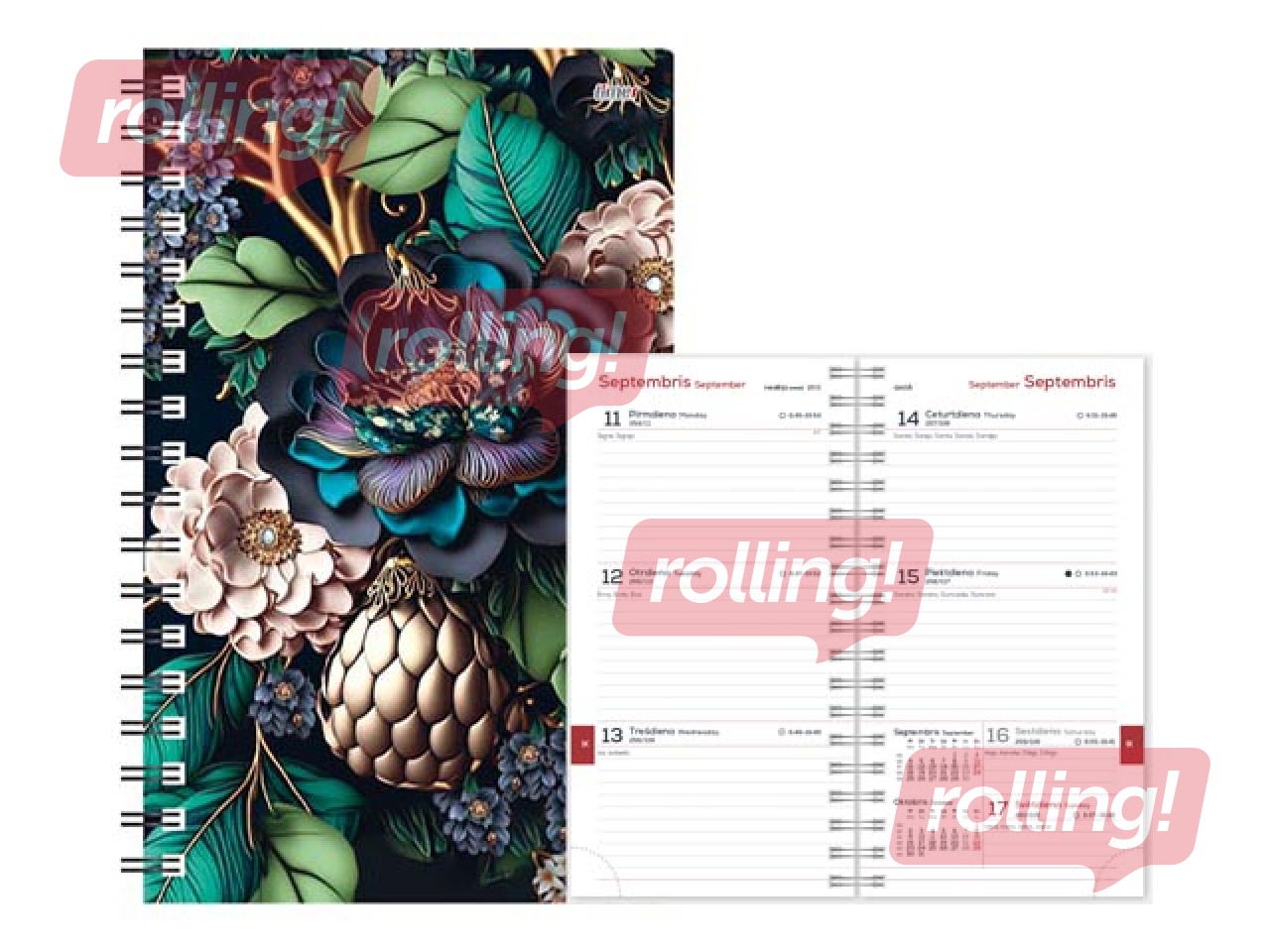 Skolēnu dienasgrāmata, 10.-12.kl., Student Spiral design, 115x177 mm, Barbara