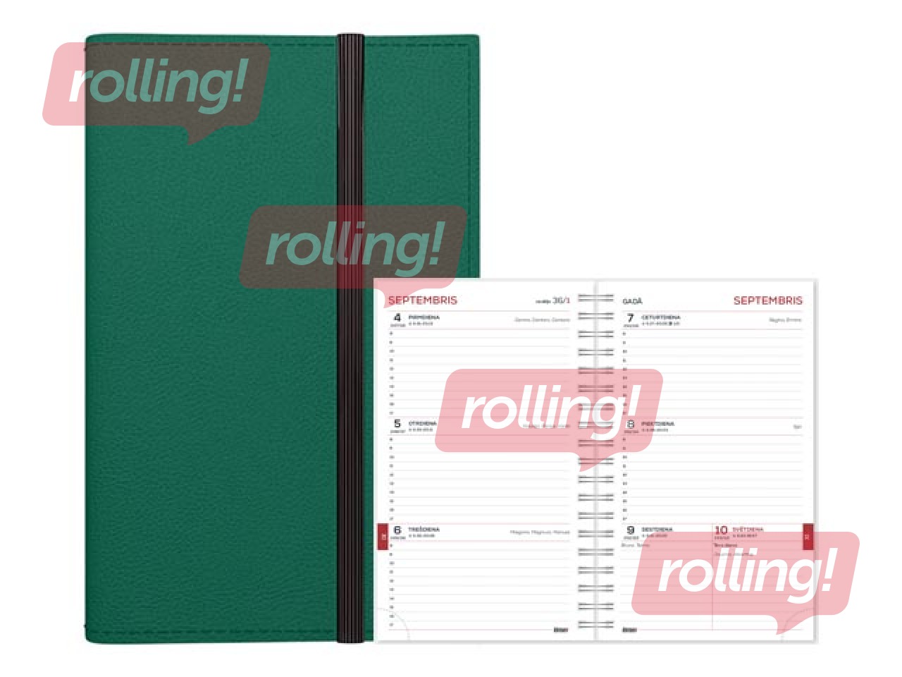 Õpilaspäevik 10-12 klass, Student Flex, 120x180 mm, tumeroheline