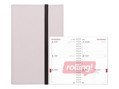 Skolēnu dienasgrāmata, 10.-12.kl., Student Flex, 120x180 mm, gaiši pelēka