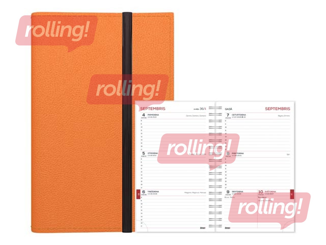 Student diary, 10th-12th grade, Student Flex, 120x180 mm, orange