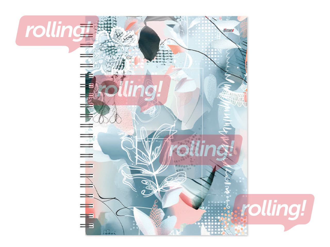 Diary - Notepad without dates, Tempo Spiral, squares, Aura