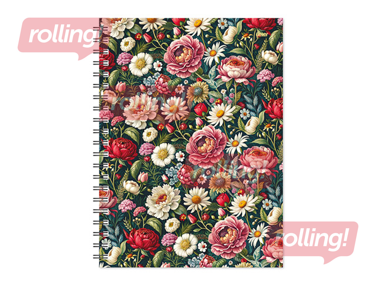 Dienasgrāmata - piezīmju bloks bez datumiem, Tempo Spiral, rūtiņu, Summer Night