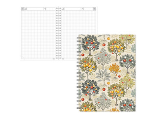 Дневник - Блокнот без дат, Tempo Spiral, в клеточку, Lemon Tree