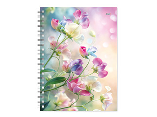 Dienasgrāmata - piezīmju bloks bez datumiem, Tempo Spiral, rūtiņu, Morning Kiss