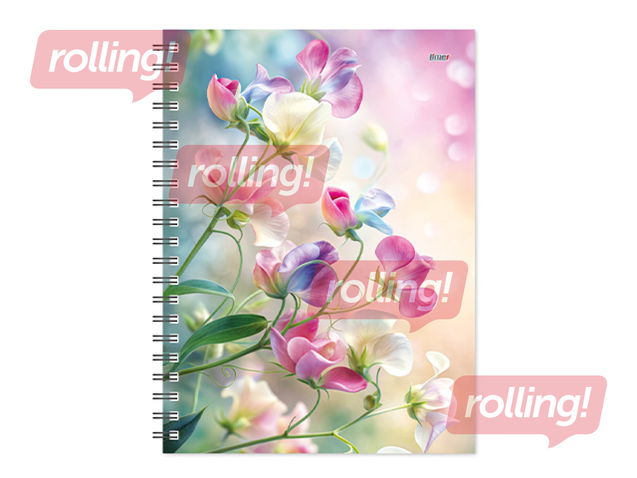 Dienasgrāmata - piezīmju bloks bez datumiem, Tempo Spiral, rūtiņu, Morning Kiss