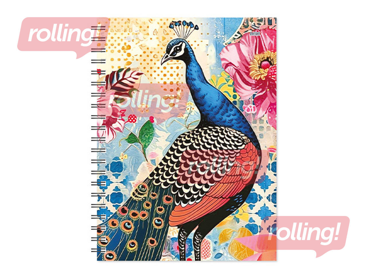 Dienasgrāmata - piezīmju bloks bez datumiem, Tempo Spiral, rūtiņu, Frida