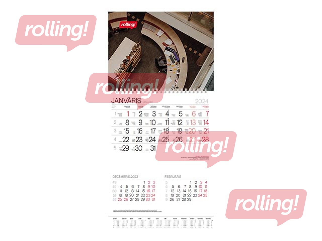 Sienas kalendāru apdruka