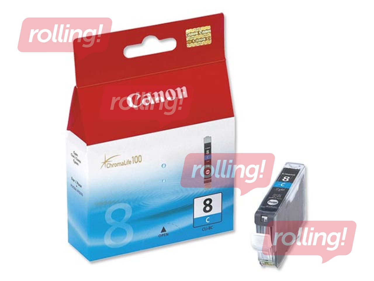 Tintes kasete Canon CLI-8, ciānzila, 13ml