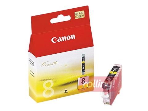Tintes kasete Canon CLI-8, dzeltena, 13ml